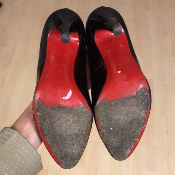 Christian Louboutin Black Patent Calf Leather Dolly Pump - Picture 13 of 14